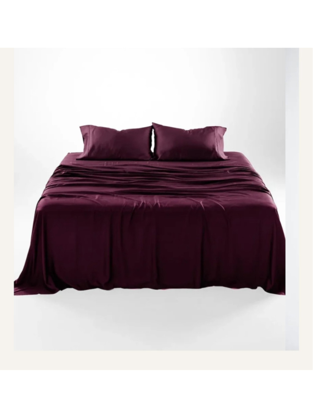 Olive Crate 100% Eucalyptus TENCEL Cooling - KING Sheet Set 4pc Sour Cherry